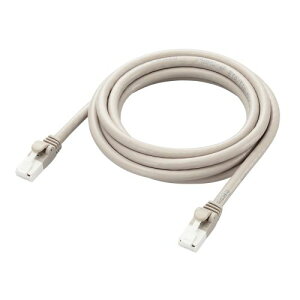 �G���R�� LAN�P�[�u�� CAT6A 2m ���� 10Gbps �X�g���[�g �ܐ܂�h�~ ���C�g�O���[ LD-GPAT/LG2/RS