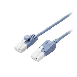 �G���R�� LAN�P�[�u�� Cat6A���� 1m �X���� �^�e�X�C���O×�X�g���[�g ���� �u���[ LD-GPATSV/BU10