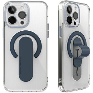 momo stick �����X�e�B�b�N Mag Grip �����Y�K�[�h��̌^�N���A�P�[�X for iPhone 15 Pro Max �l�C�r�[ MMS25328i15PM