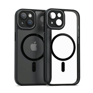 �y�\��̔�5����{�����ח\��zmiak �~�A�b�N �����Y�K�[�h��̌^MagSafe�Ή��N���A�P�[�X for iPhone 15 Plus �u���b�N MA52198i15PL