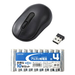 �G���R�� �����}�E�X/���w��/S�T�C�Y/�R��/�u���b�N + �A���J�����d�r �P4�`10�{�p�b�N�Z�b�g M-DY10DRSKBK+HDLR03/1.5V10P