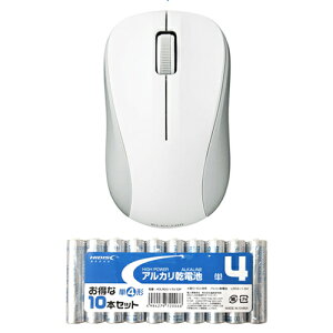 �G���R�� �R�� Bluetooth5.0 IR�}�E�X S�T�C�Y + �A���J�����d�r �P4�`10�{�p�b�N�Z�b�g M-BY10BRKWH+HDLR03/1.5V10P