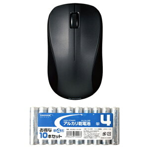 �G���R�� �R�� Bluetooth5.0 IR�}�E�X M�T�C�Y + �A���J�����d�r �P4�`10�{�p�b�N�Z�b�g M-BY11BRKBK+HDLR03/1.5V10P