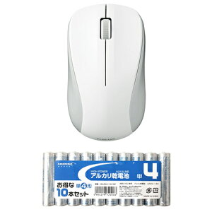 �G���R�� �R�� Bluetooth5.0 IR�}�E�X M�T�C�Y + �A���J�����d�r �P4�`10�{�p�b�N�Z�b�g M-BY11BRKWH+HDLR03/1.5V10P