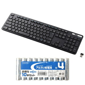 �G���R�� �����L�[�{�[�h/���^/�����u������/�R��/�t���T�C�Y/�u���b�N + �A���J�����d�r �P4�`10�{�p�b�N�Z�b�g TK-FDM110TKBK+HDLR03/1.5V10P