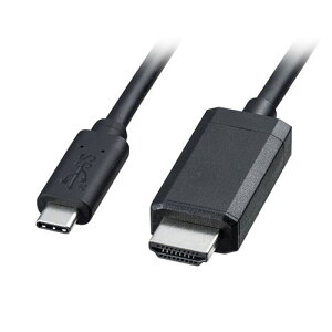 �T�����T�v���C TypeC-HDMI�ϊ��P�[�u�� 1m �u���b�N KC-ALCHD10K