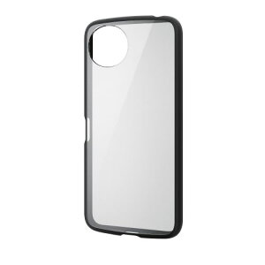 �G���R�� AQUOS wish4(SH-52E)/�n�C�u���b�h�P�[�X/TOUGH SLIM LITE/�t���[���J���[/�w�ʃN���A/�X�g���b�v�V�[�g�t��/�u���b�N PM-S241TSLFCBK