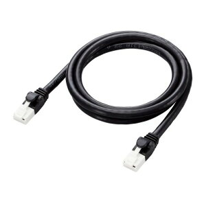 �y3�Z�b�g�z �G���R�� LAN�P�[�u�� CAT6A 1m ���� 10Gbps �X�g���[�g �ܐ܂�h�~ �u���b�N LD-GPAT/BK1/RSX3