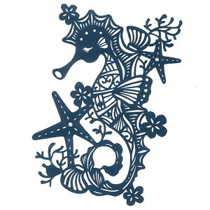 �y5�Z�b�g�z �g���X�g�v�����e�B���O �؂�G�L�b�g �^�c�m�I�g�V�S/sea horse-A5blue-H �n���h���C�h�y�[�p�[�J�b�g BA5-H03X5