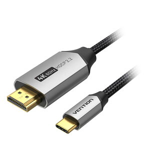VENTION USB-C to HDMI�P�[�u�� �R�b�g���҂� �A���~�j�E������ 1m �u���b�N CR-2083
