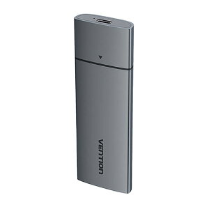 VENTION M.2 NVMe SSD�p�|�[�^�u���P�[�X(USB 3.1 Gen 2-C) �A���~�j�E������ �O���[ KP-9286