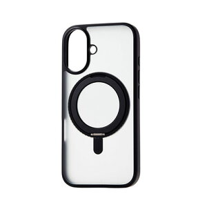 �G���R�� iPhone 16 �n�C�u���b�h�P�[�X MAGKEEP �X�^���h �u���b�N PM-A24AMAGSTBK