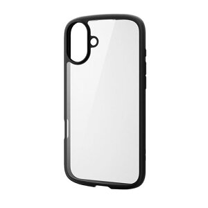 �G���R�� iPhone16 Plus �n�C�u���b�h�P�[�X TOUGH SLIM LITE �t���[���J���[ �u���b�N PM-A24BTSLFCBK