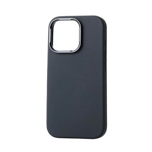 �G���R�� iPhone 16 Pro �n�C�u���b�h�P�[�X �V���R�� �X�^���h MAGKEEP �u���b�N PM-A24CHVSCSTBK