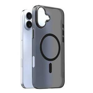 araree �A�����[ AERO FRAME MagSafe�Ή��P�[�X for iPhone 16 Plus �N���A�u���b�N AR27134i16PL