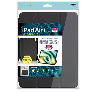 �i�J�o���V 11�C���`iPad Air(M2)�p �\�t�g�n�j�J���P�[�X �u���b�N TBC-IPA24105BK
