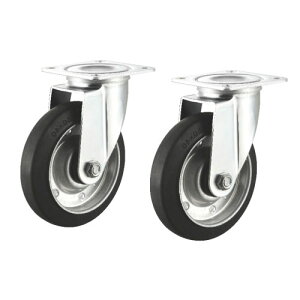 �T�����T�v���C �ėp�L���X�^�[ 125mm�a 2�Z�b�g �t���[ �S���� �u���b�N CST-125ER-FRE2