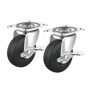 �T�����T�v���C �ėp�L���X�^�[ 75mm�a 2�Z�b�g �t���[�X�g�b�p�[�t�� �S���� �u���b�N CST-75E-FRST2