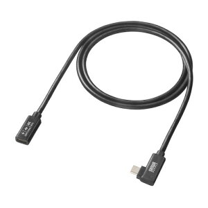 �T�����T�v���C USB5Gbps Type-C�����P�[�u�� L�^ PD100W 1m �u���b�N KU-5GCCP100ENL10