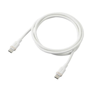 �G���R�� USB2.0�P�[�u��(USB Type-C - USB Type-C/100W�Ή�/�Ȃ߂炩) 1m �z���C�g MPA-CC5PSSA10WH