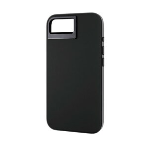 �G���R�� iPhone 16e �n�C�u���b�h�V���R���P�[�X MAGKEEP �X�^���h �u���b�N PM-A25SHVSCSTBK