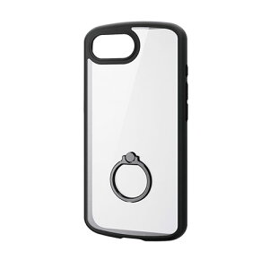 �G���R�� iPhone 16e TOUGH SLIM LITE �P�[�X �t���[���J���[ �����O�t �u���b�N PM-A25STSLFCRBK