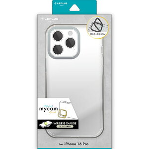 LEPLUS NEXT iPhone 16 Pro �X�^���h���ڃn�C�u���b�h�P�[�X mycam Stand �V���o�[ LN-IP24MCSSV