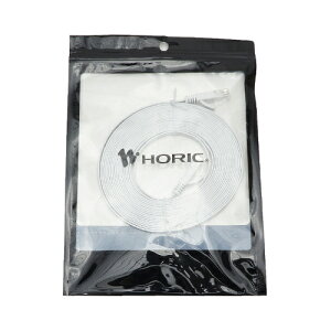 �y5�{�Z�b�g�z HORIC �z�[���b�N LAN�P�[�u�� �J�e�S���[6A�Ή� �t���b�g�^�C�v 5m �z���C�g LC50-038FWX5