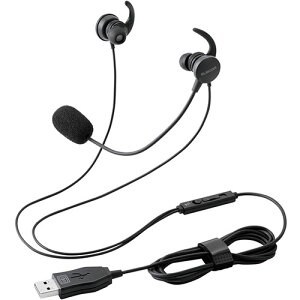 �G���R�� �����J�i���^�L���w�b�h�Z�b�g �}�C�N�A�[���t�� USB-A �u���b�N HS-EP21SUBK