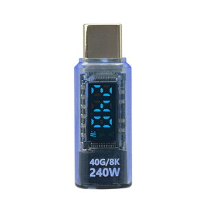 ���{�g���X�g�e�N�m���W�[ USB4�Ή� TYPE-C �d�̓f�B�X�v���C240W �X�P���g���u���[ TCTC-DSP240-SBL
