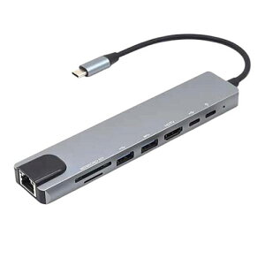 ���{�g���X�g�e�N�m���W�[ MY DOCK STATION 8-IN-1(HDMI / RJ45 / microSD/ SD �ق�) JTMD-8IN1