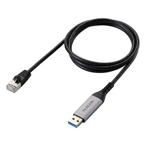 �G���R�� USB-A LAN�ϊ��P�[�u��(1Gbps) �u���b�N LD-AL1G10BK