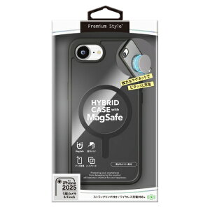 �y�\��̔�3�����{�����ח\��zPGA iPhone 16e�p MagSafe�Ή� �n�C�u���b�h�P�[�X �e��}�O�Z�[�t�A�N�Z�T���[�ɑΉ� �N���A�u���b�N PG-25KMH01BK