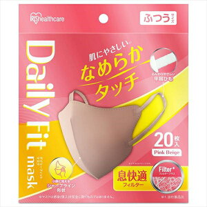 DAILY�@FIT�@MASK�@�Ȃ߂炩�^�b�`���̂ӂ��T�C�Y�@�s���N�x�[�W��RN�|DH20SPB