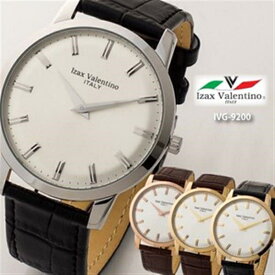 【Izac Valentino】 アイザックバレンチノ 腕時計 メンズIVG-9200 ゴールド＆ブラックタイプ