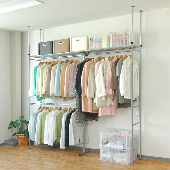 楽天市場】【予約販売】ウォークイン/ツッパリクローゼットハンガー 