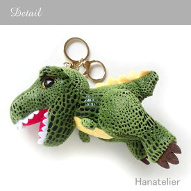 【2色】ティラノサウルスぬいぐるみキーホルダー・キーリング【送料無料★定形外配送】acc005　韓国雑貨 男の子　恐竜　ダイナソー 小学生 中学生 お誕生日プレゼント 幼稚園バッグ ランドセル 通学バッグ 幼稚園リュック 保育園