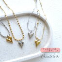 送料無料！【ステンレス】ハートチャームの2種ボールチェーンネックレス nec053　ステンレスネックレス　アレルギー対応 ステンレスネックレス 316L 18KGP 18Kメッキで長持ち＆つけっぱなしOK