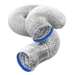 フレキシブルダクト ダクトホース 150MM(直径)2M(長さ)蛇腹ダクト 換気用アルミホース 排気ホース 送風機用レンジフード 排気ダクト 耐熱 防水