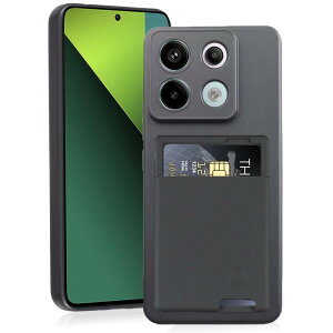 �y Agaiy �zXiaomi Redmi Note 13 Pro 5G / Poco X6 5G �Ή� �P�[�X �w�ʃJ�[�h���[ �ϏՌ� ���^ �y�ʁi�u���b�N�j�V���I�~ Note 13�v�� TPU�X�}�z�P�[�X �S�ʕی� ���ϖ� �}�b�g���� �X�g���b�v�z�[���t�� �g