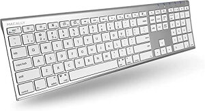 Macally CX Bluetooth L[{[h MacΉ Keyboard Wireless Mac/iOS/PC/Android őOBluetoothfoCXyAO ؂ւ\(ACEBTKEYA)