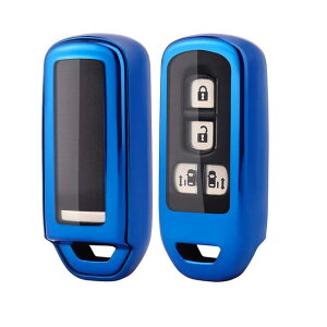 nbox キーケース nbox jf3 キーケース N-BOX, NBOX, N-ONE, N-WGN, N-ワゴン NBOXカスタム, N-VAN JF1 JF2 JF3 JF4リモコンケース nbox TPU キーホルダー 2ボタン 3ボタン 4ボタン (青)