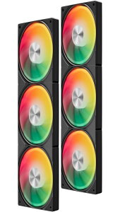Novonest PCP[Xt@ 120mm 1650 RPM A^P[Xt@ \ fCW[`F[ 5V 3PIN ARGB p 4PIN PWM ̌^ p fan 2Zbg ubNU3KC6
