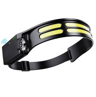 Tebool ヘッドライト Type-C充電式 大容量1800mAh 高輝度 LED 800ルーメン 手振りセンサー機能付き 4種点…