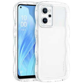 BENTOBEN OPPO Reno 9A /7A ケース クリア 波型 うねうね かわいい 韓国 ソフト 超軽量 耐衝撃 指紋防止 ストラップホール付き 透明 おしゃれ ウェーブ カバー OPPO Reno 9 A/Reno 7A スマホケース クリア