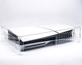 PS5 Slim用 カバー PS5 Slim ダストカバー 横置き PS5用 ケース Blitzowl PS5本体用埃カバー PS5周辺機器 透明 アクリルケース プレイステーション5 横置用 ホコリ防止 防塵 冷却 保護カバー PS5 slimのみの対応 (PS5 Slim用)