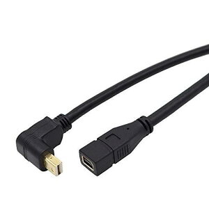 ViViSunyMini DPzMini DPP[u Mini Displayport to Mini Displayport P[u IXtoX bL E㉺90°L^ 掿4K×2KΉ (L)