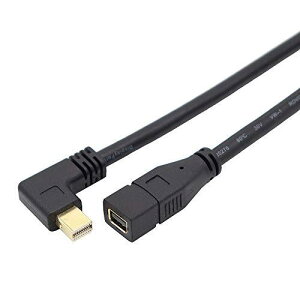 ViViSunMini DPP[u Mini Displayport to Mini Displayport P[u IXtoX bL E㉺90°L^ 4K×2KΉ (L)
