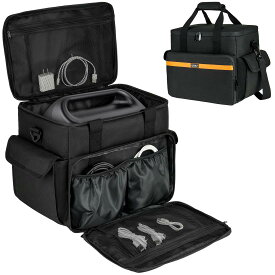 ポータブル電源 収納バッグ Jackery Explorer 2000 v2/1500/1000 Plus/BLUETTI AC180に適合して ポータブル電源 保護ケース 防塵 撥水 耐衝撃 収納ケース キャンプ 外出や旅行用（ブラック)