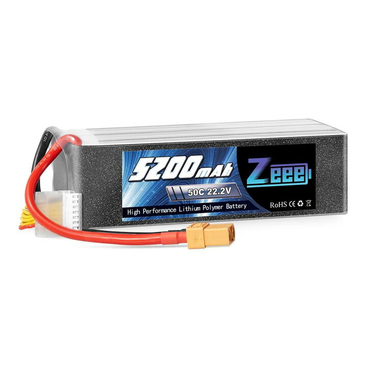 楽天市場】ゼエエ Zeee 6S リポバッテリー 22.2V 50C 5200mAh 大容量 